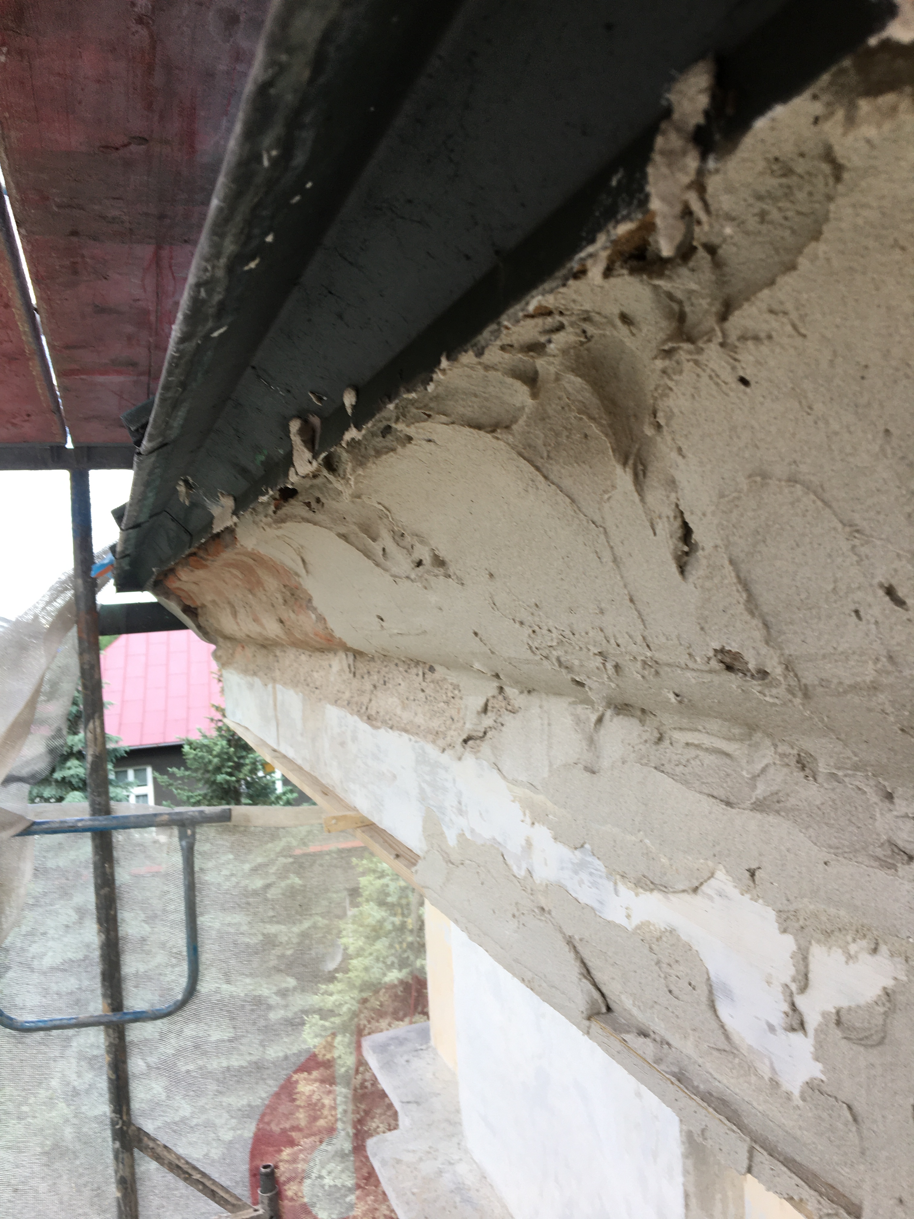 Nałożenie tynków.