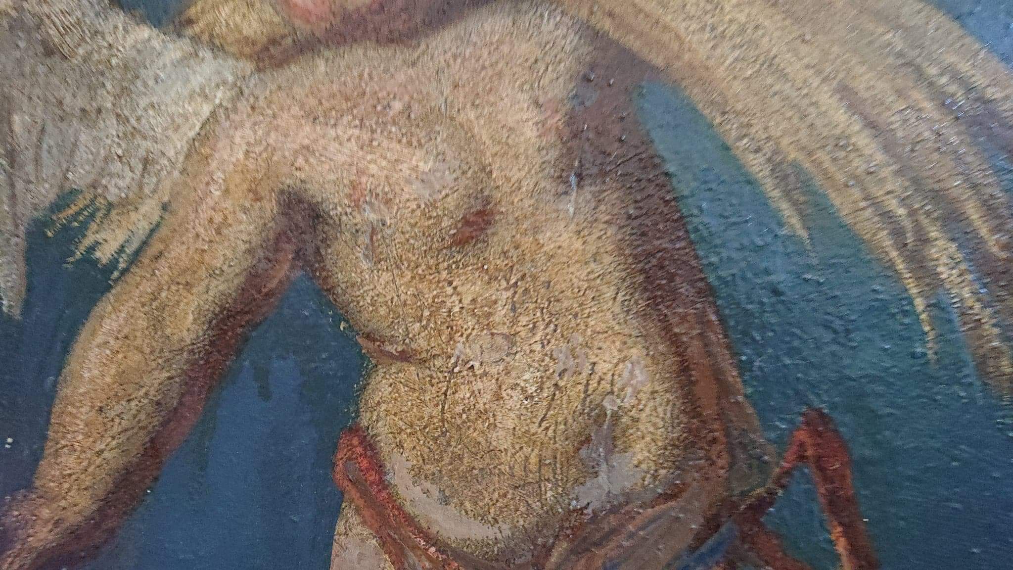 Uszkodzenia polichromii. 