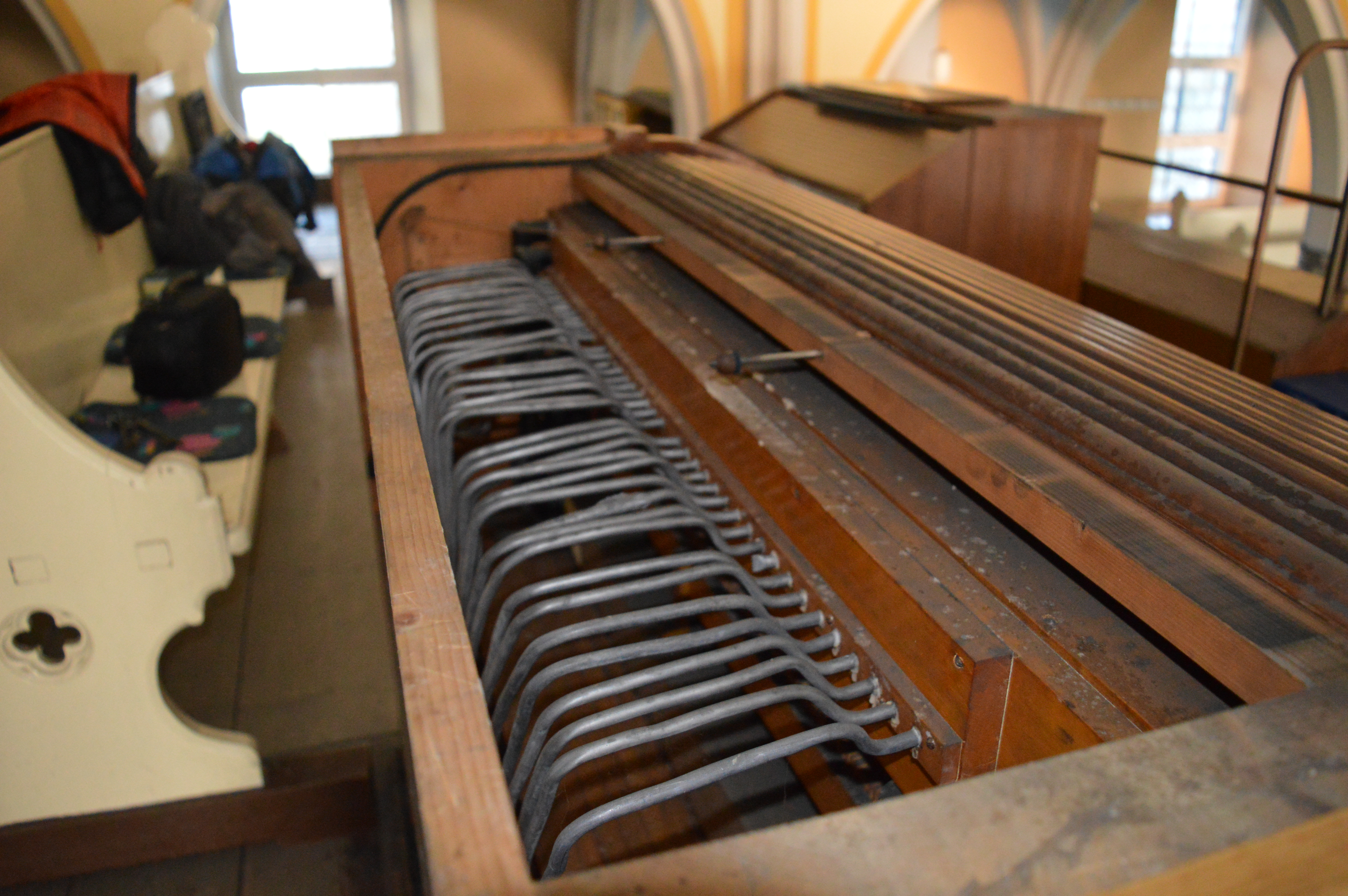 Traktura registratury - rzut z boku.