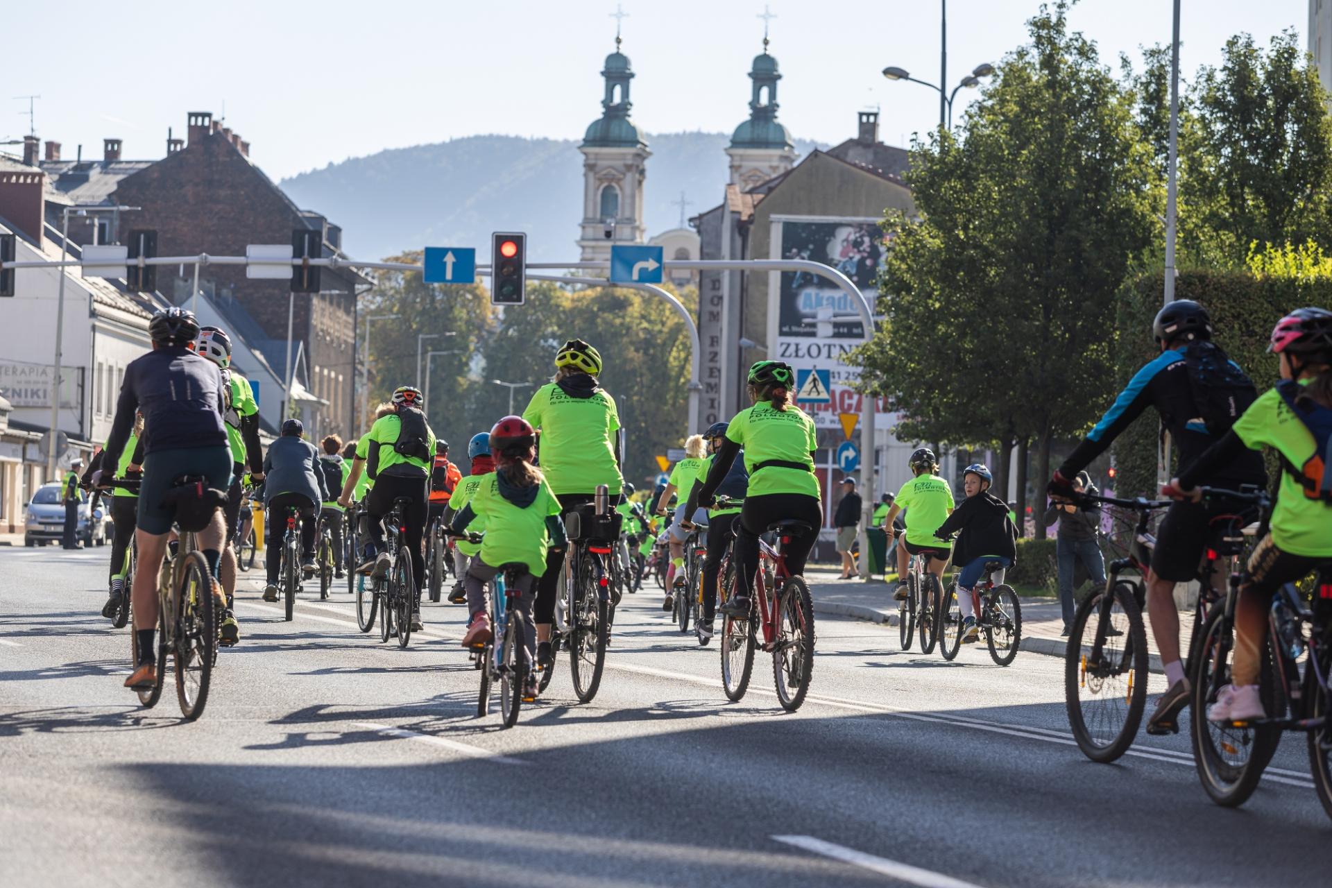 Na zdjęciu rowerzyści