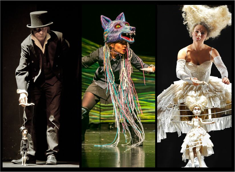 zdjęcie aktorów Teatru Banialuka w przebraniach scenicznych