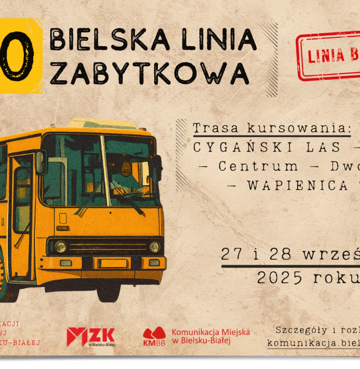 “130” Bielska Linia Zabytkowa w dniach 27 i 28 września 2025 r.