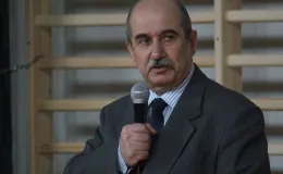 Otwarcie sali gimnastycznej - na zdjęciu przemawiający Prezydent Miasta