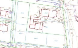 Mapa nieruchomości przy ul. Szlacheckiej