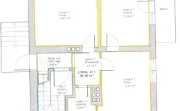 Rzut parteru budynku przy ul. Botaniczna 5