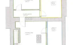 Rzut piwnicy budynku przy ul. Botaniczna 5