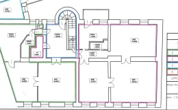 Zdjęcie przedstawiające schemat 1 pietra przy ul. 11 Listopada 23
