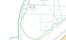Mapa z uzbrojeniem terenu działki niezabudowanej przy ul. Bohaterów Monte Cassino oraz Rudawka