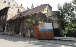 Cieszyńska 23a widok dachu przed remontem.