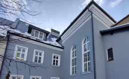 Elewacje po remoncie - zbliżenie. 