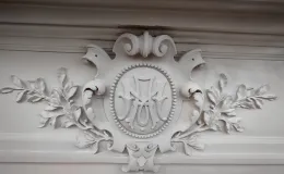 Willa przy ul. 3 Maja 13 detal sztukatorski elewacji wyprowadzenie rysunku.