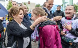 na zdjęciu osoby podczas biegu