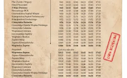 Rozkład jazdy linii nr 130