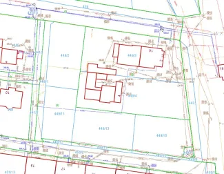 Mapa nieruchomości przy ul. Szlacheckiej