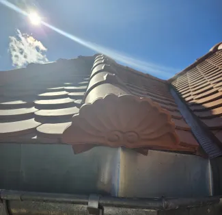 Cieszyńska 23a widok dachu od strony ogrodu po remoncie.