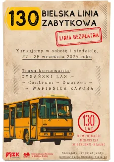 “130” Bielska Linia Zabytkowa w dniach 27 i 28 września 2025 r.